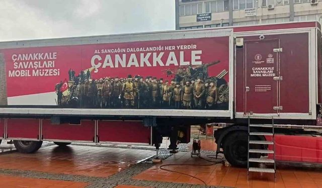 Çanakkale Savaşları Mobil Müzesi Aliağa'da