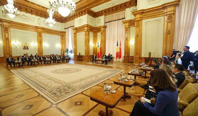 TBMM Başkanı Kurtulmuş, Romanya Senato Başkanı Abrudean ile görüştü