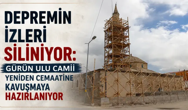Tarihi Gürün Ulu Camiinde Restorasyon Devam Ediyor
