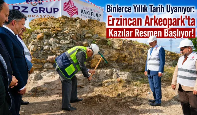 Erzincan Arkeopark Projesinde İlk Kazma!
