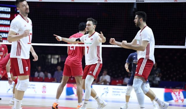 A Milli Erkek Voleybol Takımı, tarihinde ilk kez Milletler Ligi'nde çeyrek finalde