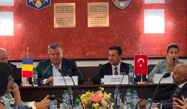 Başkan Aras, Romanya'da Kardeş Kent temaslarında bulundu