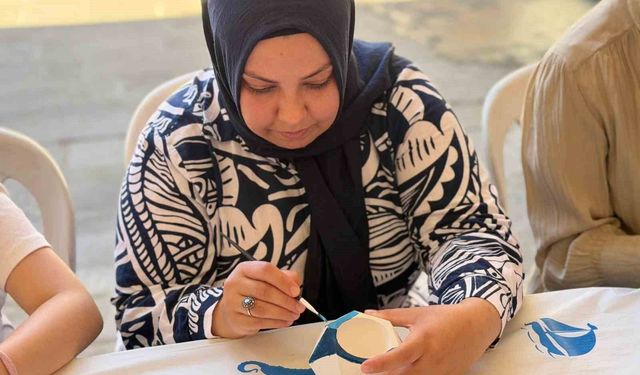 Tarihi Kurşunlu Han'da atölye günlerine yoğun ilgi