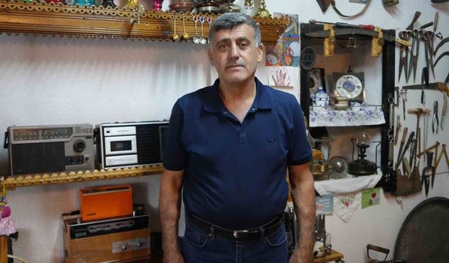 İki parçayla başladı, 35 yılda 3 bin eşyalık müze kurdu