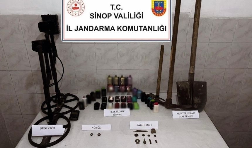 Sinop’ta tarihi eser kaçakçılığı operasyonu: 1 gözaltı
