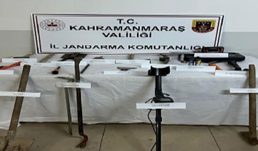 Kahramanmaraş'ta kaçak kazı operasyonu