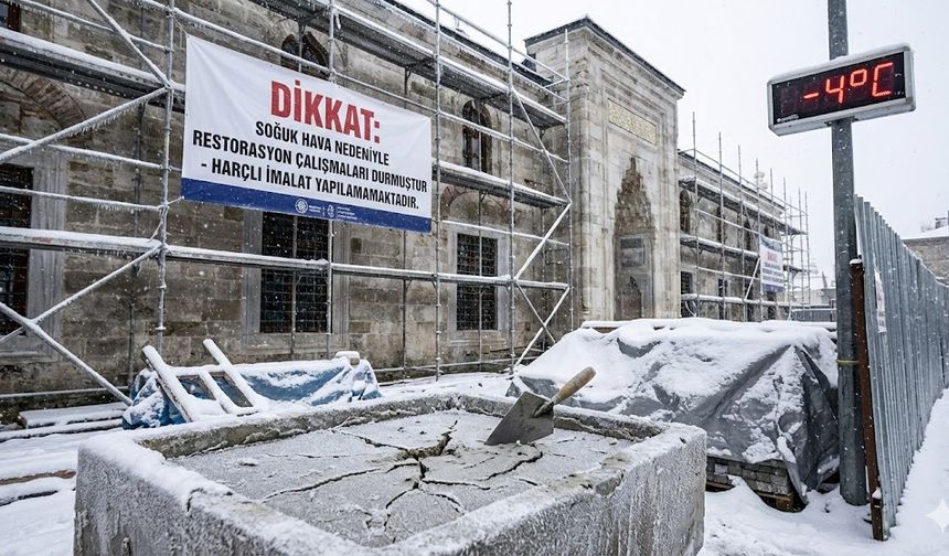İstanbul’da Restorasyon Şantiyeleri Kış Moduna Girdi.
