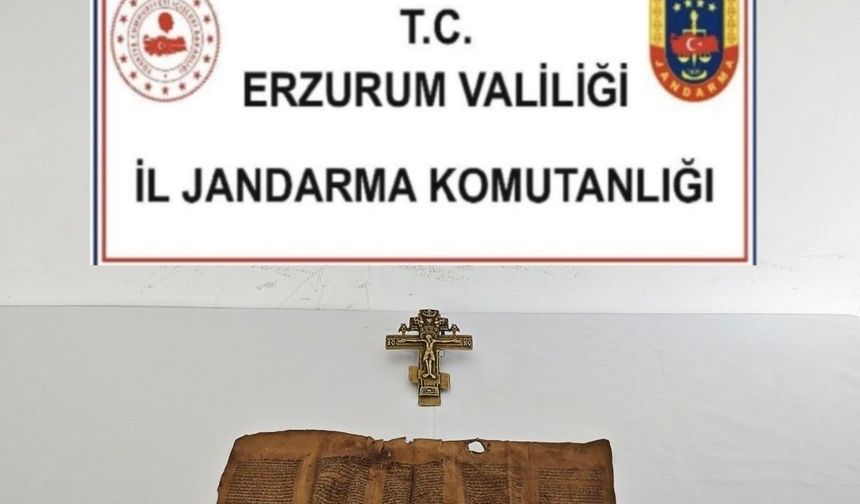 Erzurum'da tarihi eser operasyonu