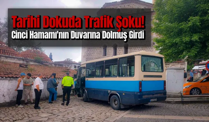 Freni Boşalan Dolmuş Tarihin İçinden Geçti!