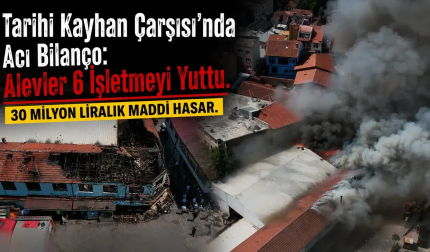 Bursa Kayhan Çarşısı'nda Yangın!