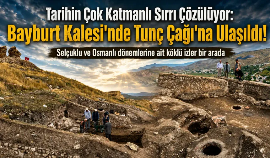 Bayburt Kalesi'nde Tunç Çağı Keşfedildi!