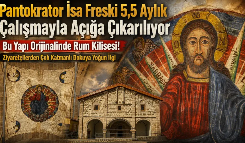 Fetih Camii restorasyonunda Hazreti İsa freski çıktı!