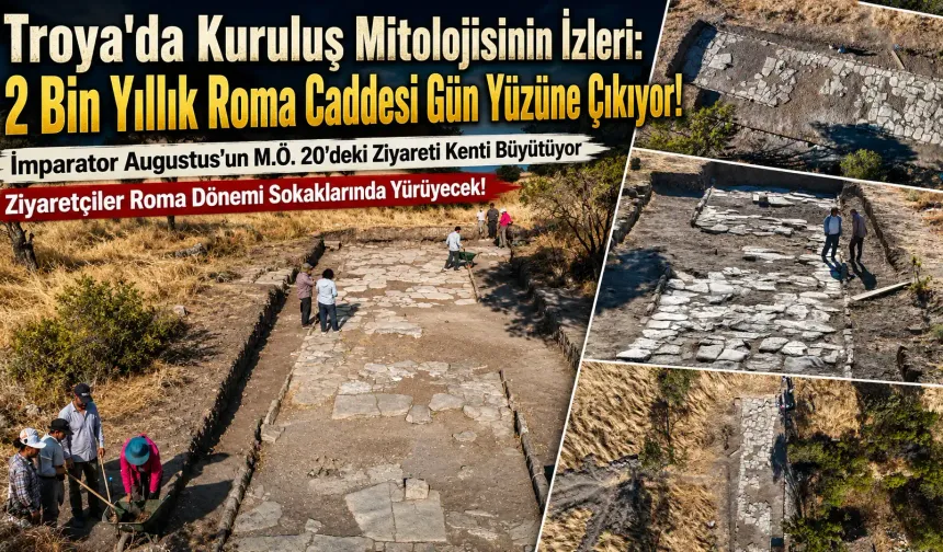 Troya'da İki Bin Yıllık Roma Yolu Çıktı!
