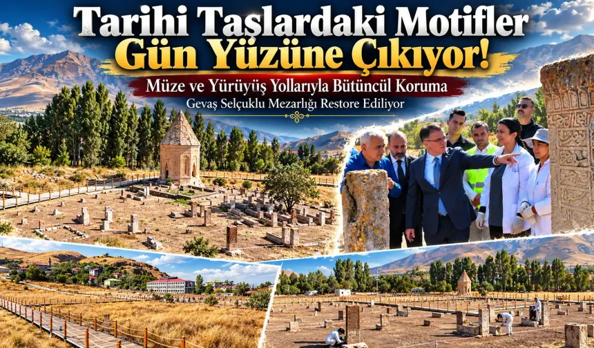 Tarihi Selçuklu Mezarlığında çalışmalar devam ediyor
