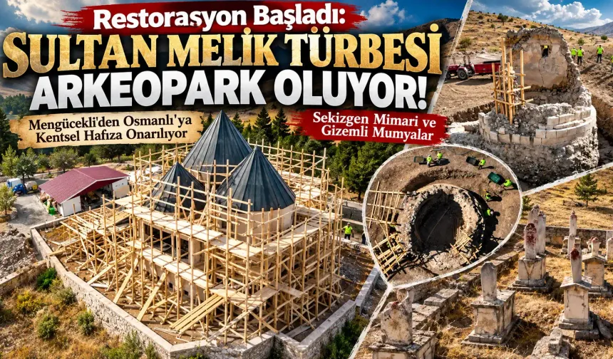 Sultan Melik Türbesi'nde Restorasyon Çalışmaları Başladı.