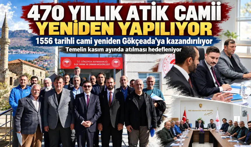 Kanuni Döneminden: 470 Yıllık Atik Camii Yeniden Yapılıyor