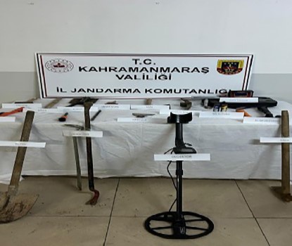 Kahramanmaraş'ta kaçak kazı operasyonu