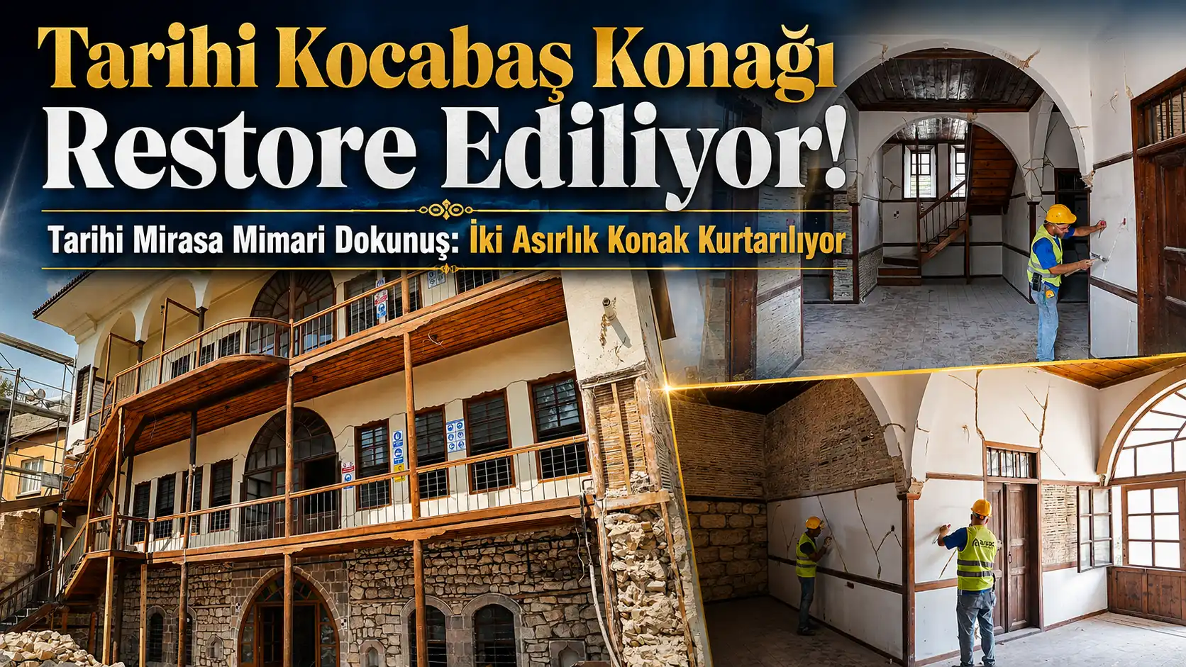 Tarihi Kocabaş Konağı restore ediliyor