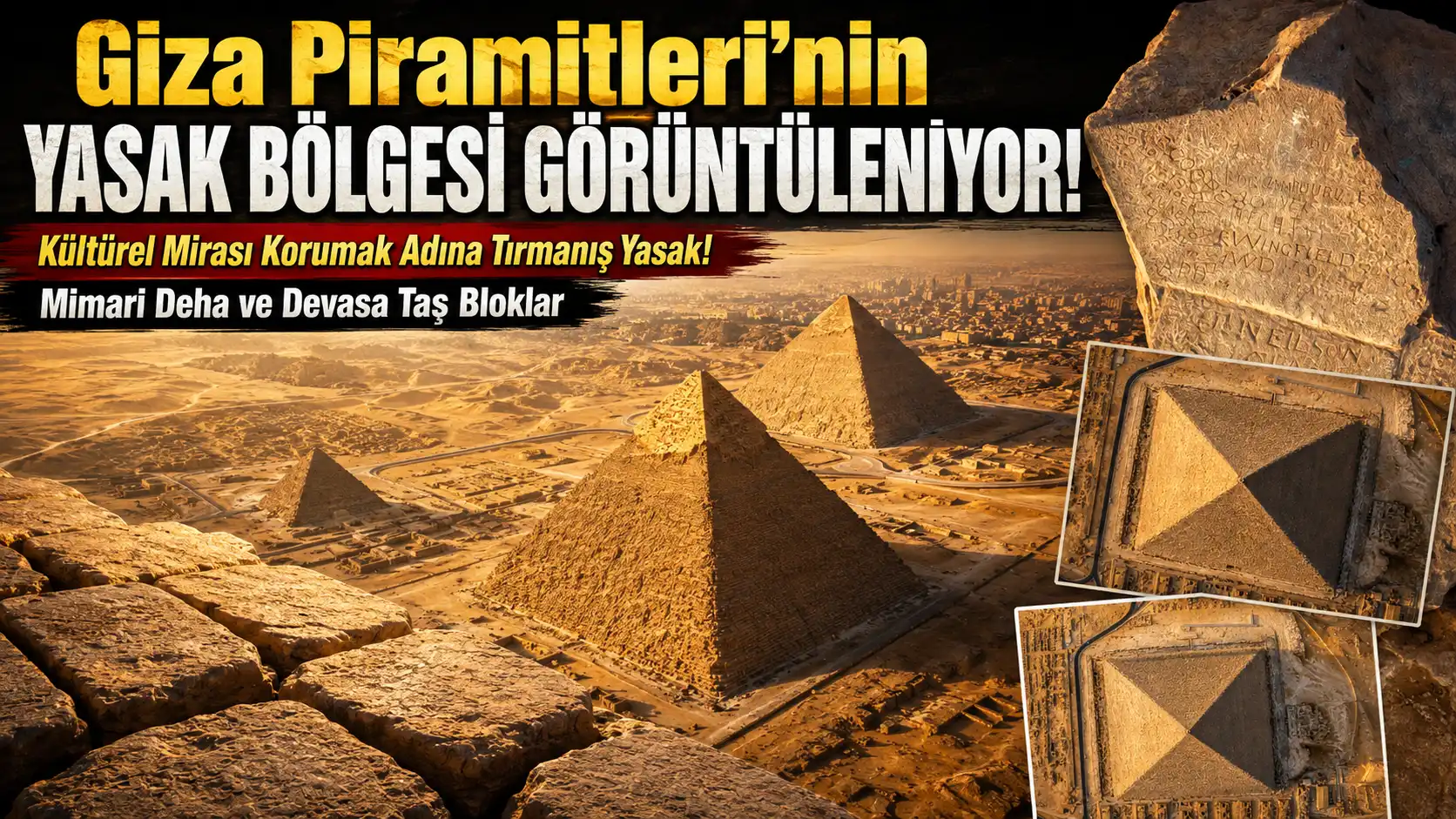 Giza Piramitleri Zirvesinde Gizli İzler