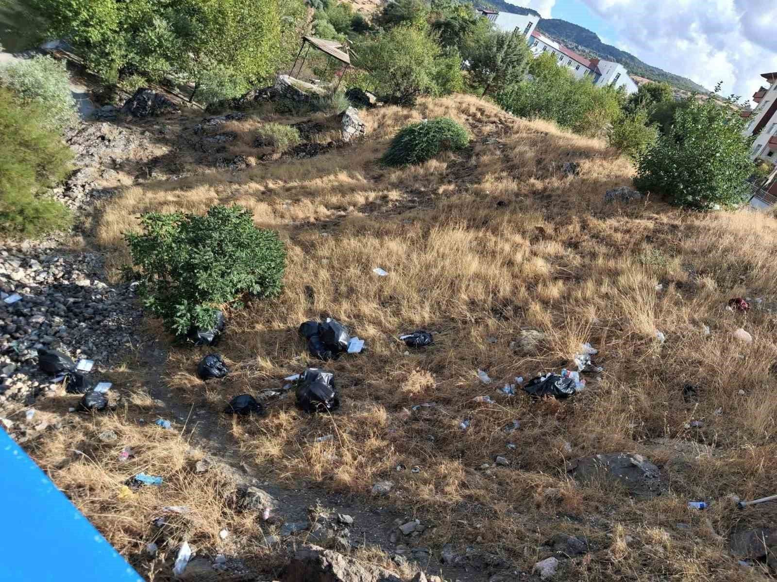 Tarihi Haburman Köprüsü civarına dökülen çöpler tepkiye neden oldu